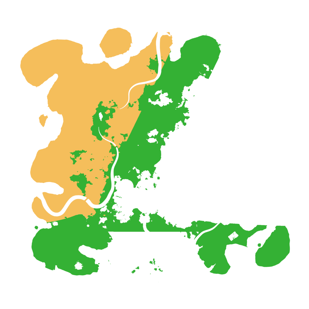 Biome Rust Map: Procedural Map, Size: 3600, Seed: 1440280960