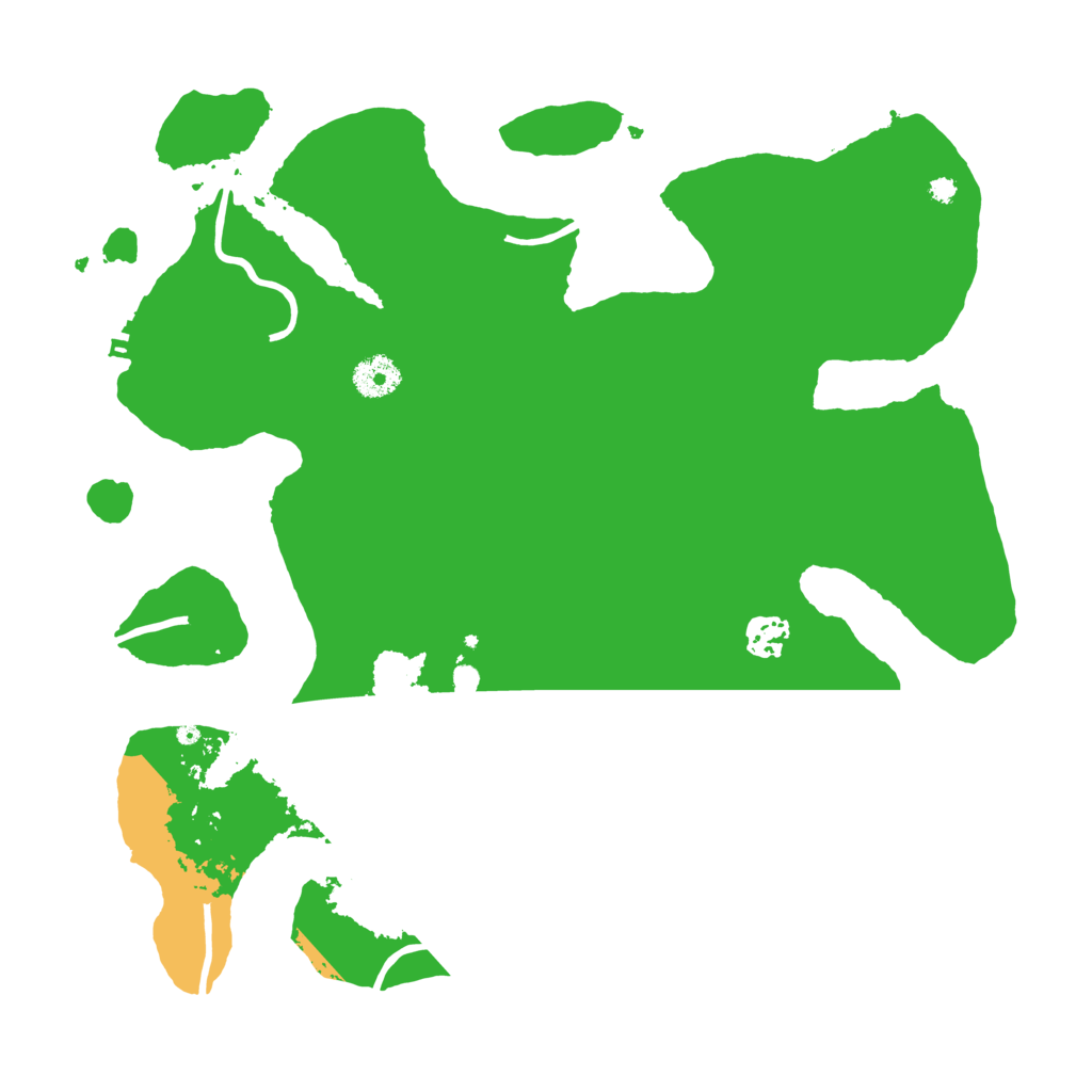 Biome Rust Map: Procedural Map, Size: 3700, Seed: 195985458