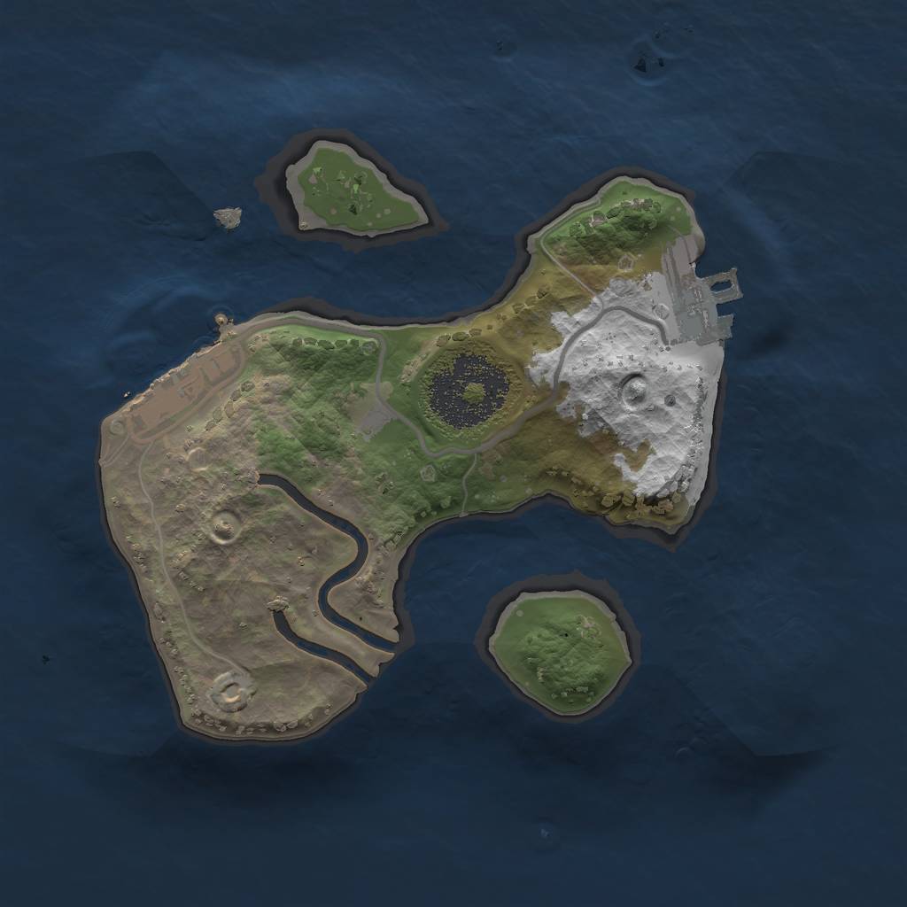 Rust Map: Procedural Map, Size: 1800, Seed: 53, 7 Monuments