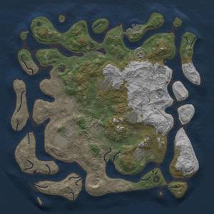 Thumbnail Rust Map: Procedural Map, Size: 4500, Seed: 202, 17 Monuments