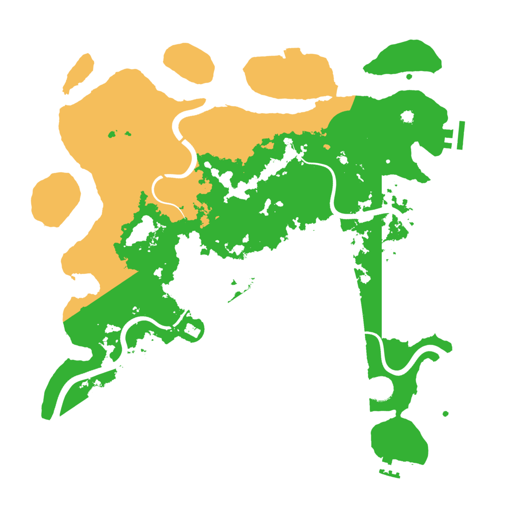 Biome Rust Map: Procedural Map, Size: 3600, Seed: 494166085