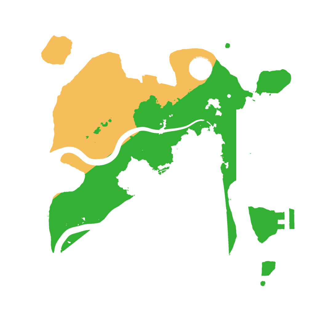 Biome Rust Map: Procedural Map, Size: 2500, Seed: 983945010