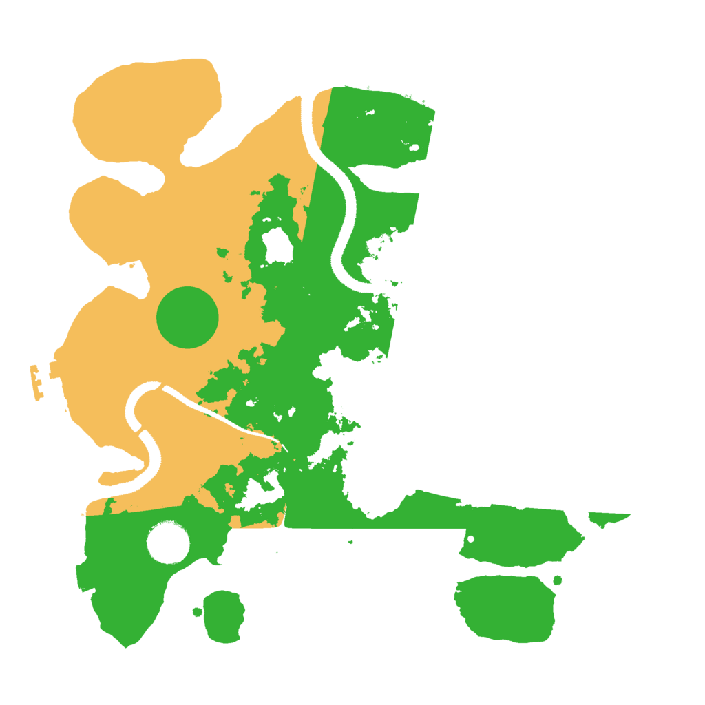 Biome Rust Map: Procedural Map, Size: 3000, Seed: 543679