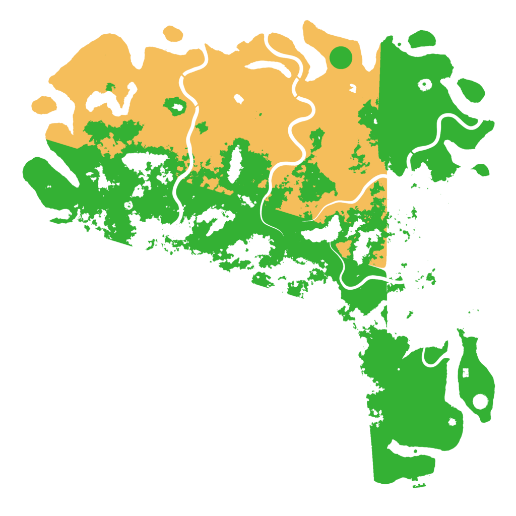 Biome Rust Map: Procedural Map, Size: 6000, Seed: 36668343