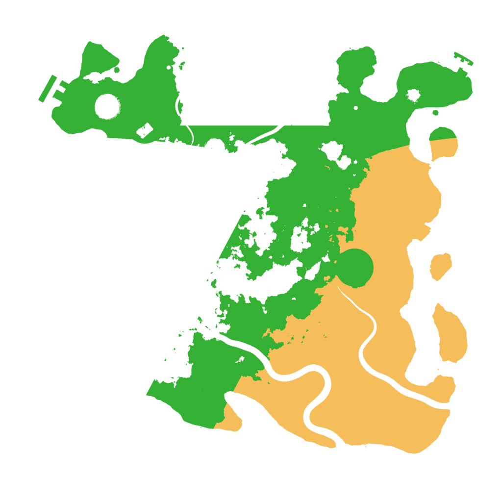 Biome Rust Map: Procedural Map, Size: 3500, Seed: 84723545