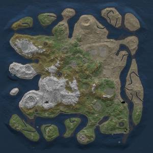 Thumbnail Rust Map: Procedural Map, Size: 4250, Seed: 261500178, 19 Monuments