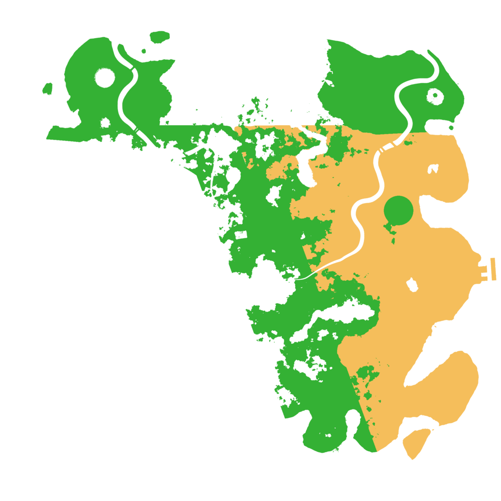 Biome Rust Map: Procedural Map, Size: 4500, Seed: 351384322