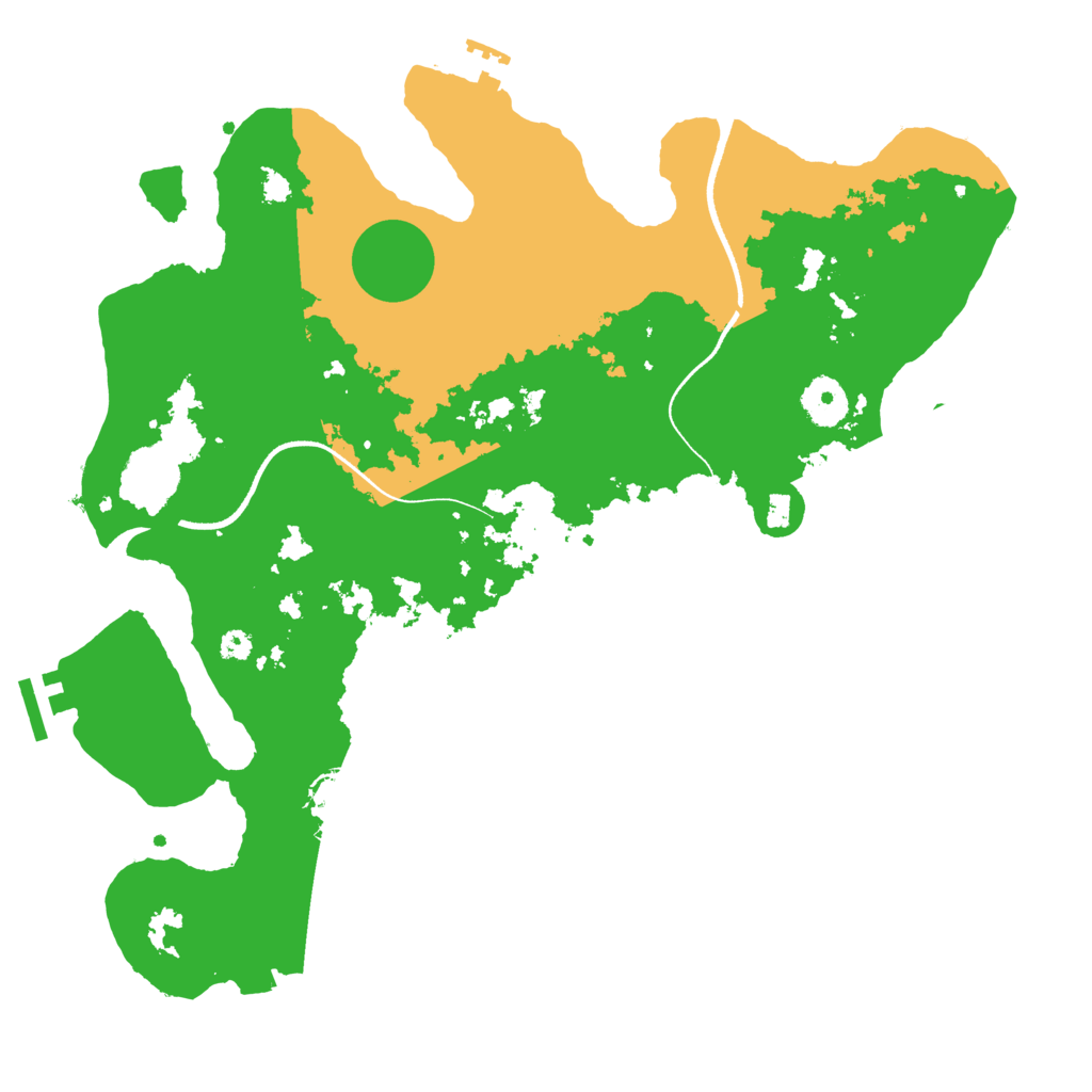 Biome Rust Map: Procedural Map, Size: 3500, Seed: 8000000