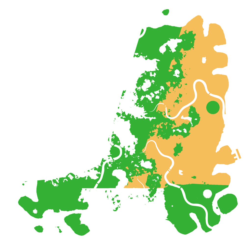 Biome Rust Map: Procedural Map, Size: 5000, Seed: 32588