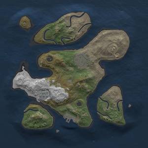 Thumbnail Rust Map: Procedural Map, Size: 2500, Seed: 50001, 8 Monuments