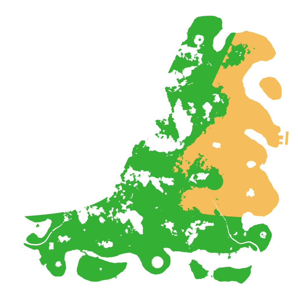 Biome Rust Map: Procedural Map, Size: 4500, Seed: 7165885