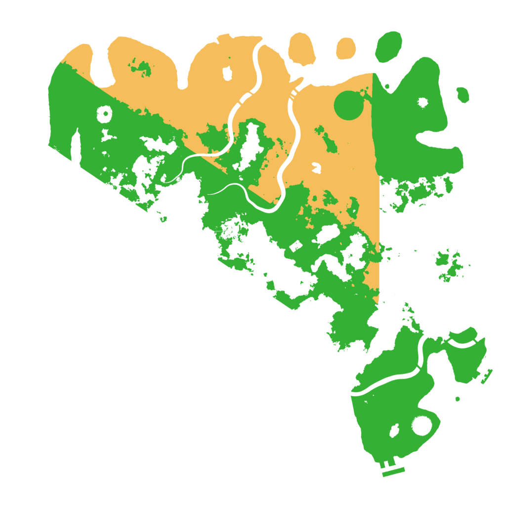 Biome Rust Map: Procedural Map, Size: 4500, Seed: 2031342700