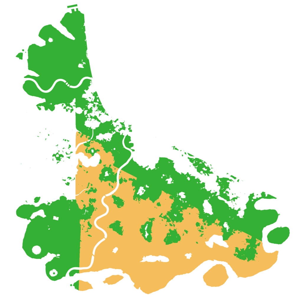 Biome Rust Map: Procedural Map, Size: 6000, Seed: 468759