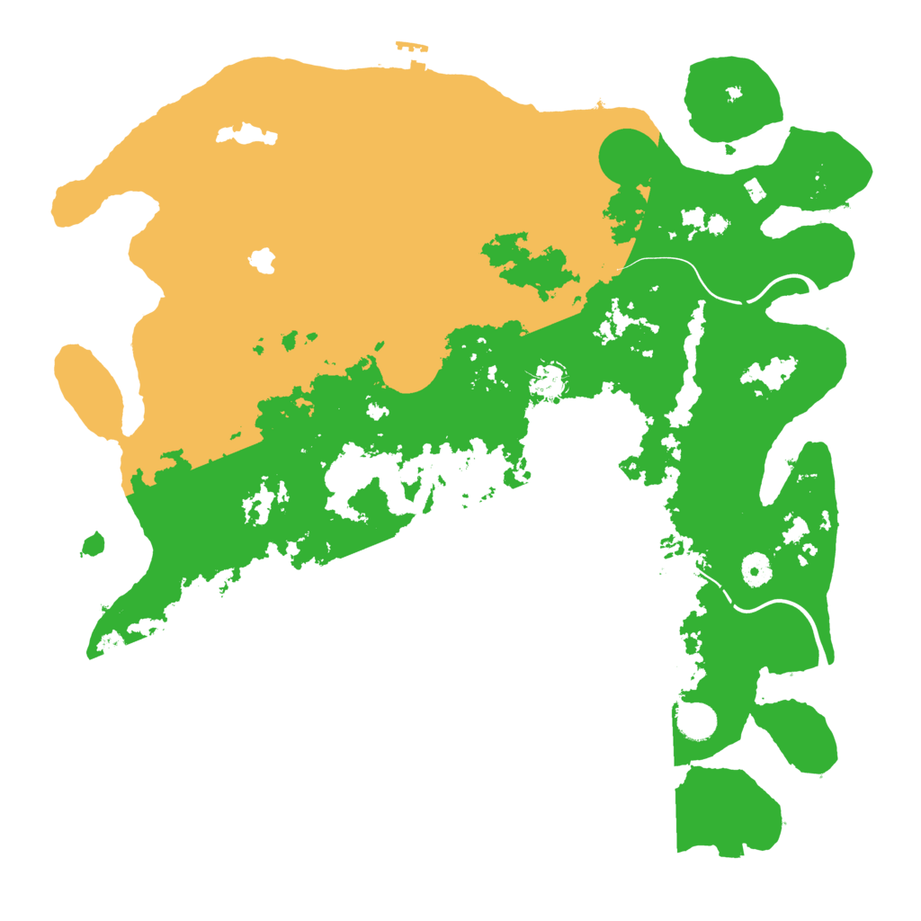 Biome Rust Map: Procedural Map, Size: 4300, Seed: 548881830