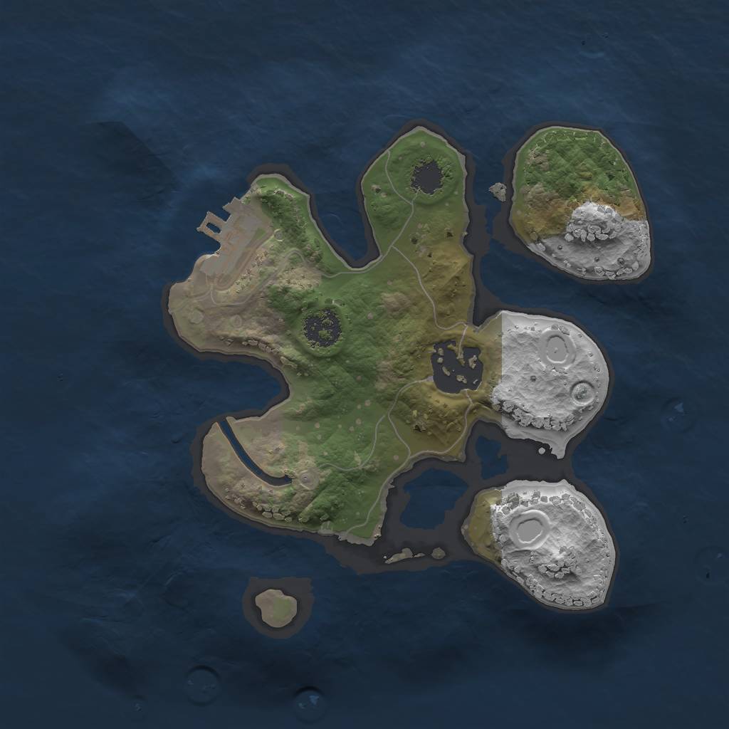 Rust Map: Procedural Map, Size: 2000, Seed: 9085, 7 Monuments