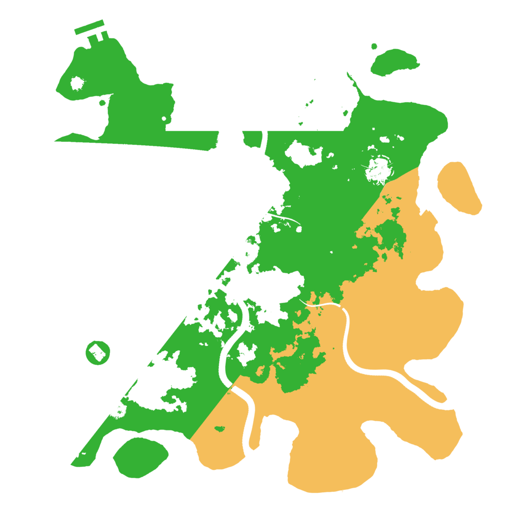 Biome Rust Map: Procedural Map, Size: 3500, Seed: 836555861