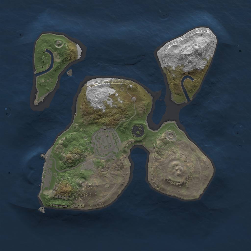 Rust Map: Procedural Map, Size: 2000, Seed: 235867197, 7 Monuments