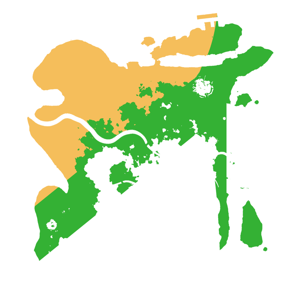 Biome Rust Map: Procedural Map, Size: 3000, Seed: 12132005