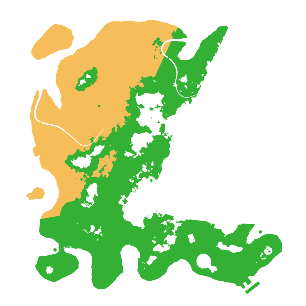 Biome Rust Map: Procedural Map, Size: 3700, Seed: 978841938