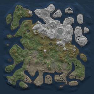 Thumbnail Rust Map: Procedural Map, Size: 4500, Seed: 90987, 18 Monuments