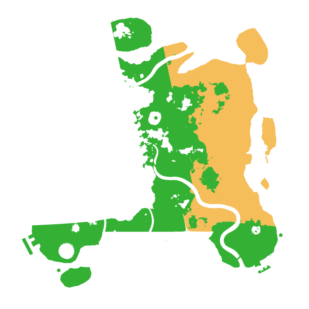 Biome Rust Map: Procedural Map, Size: 3500, Seed: 546235