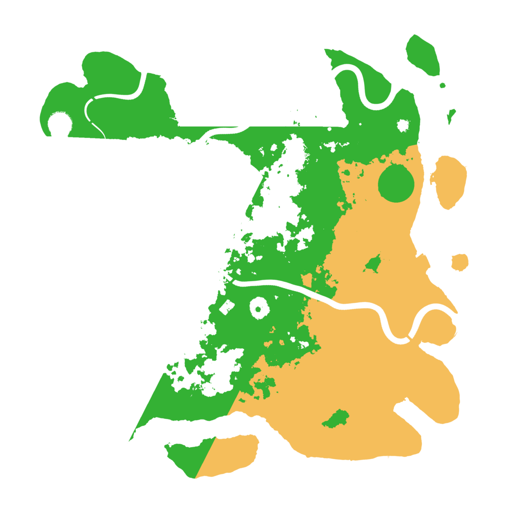 Biome Rust Map: Procedural Map, Size: 3689, Seed: 3799