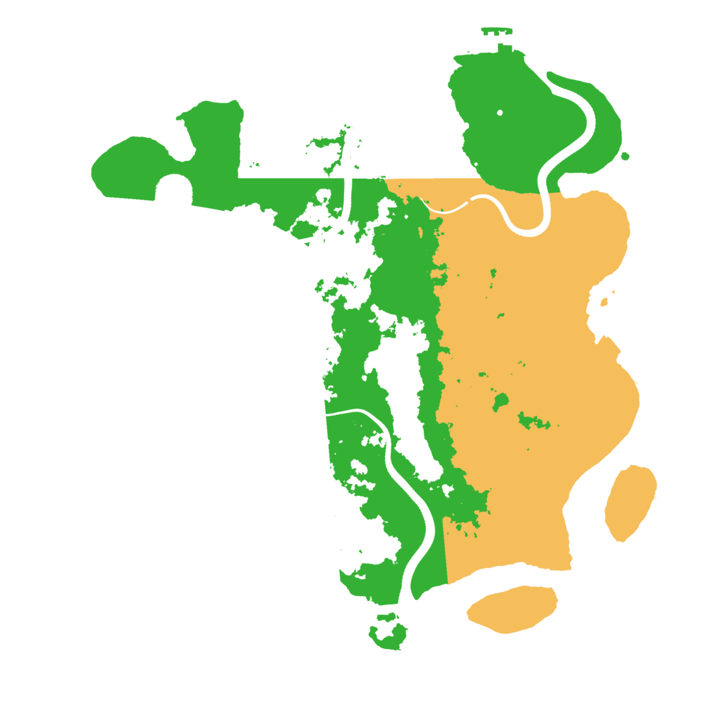 Biome Rust Map: Procedural Map, Size: 3500, Seed: 7524254