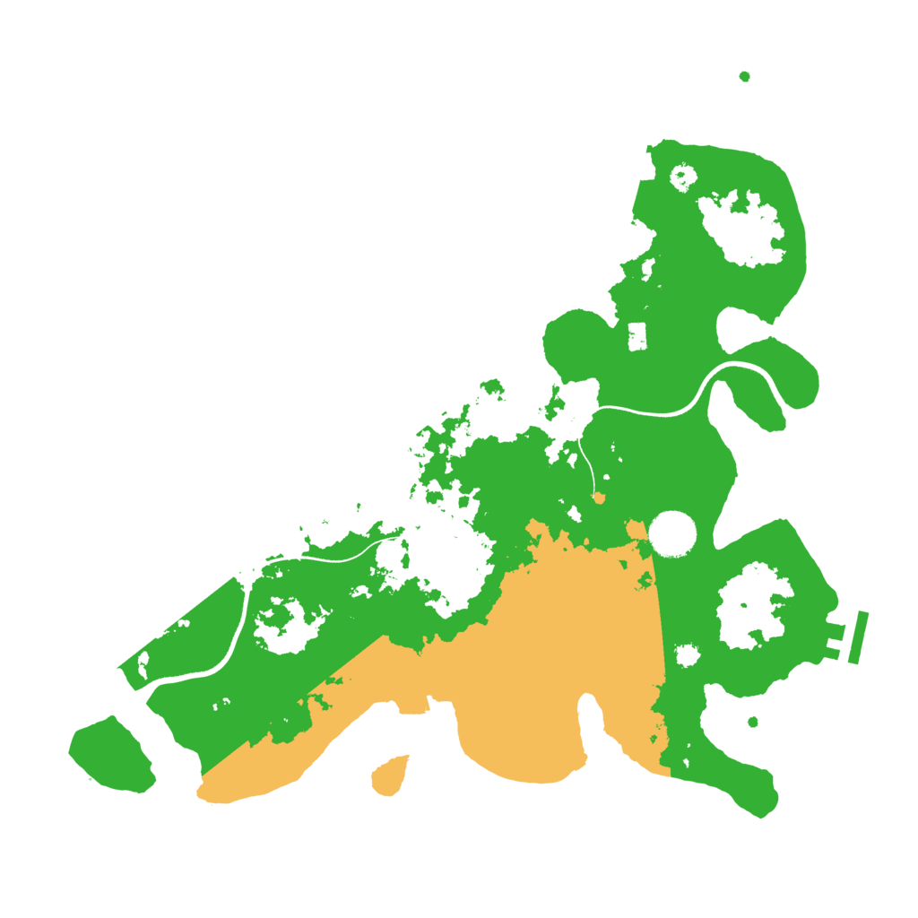 Biome Rust Map: Procedural Map, Size: 3500, Seed: 69874532