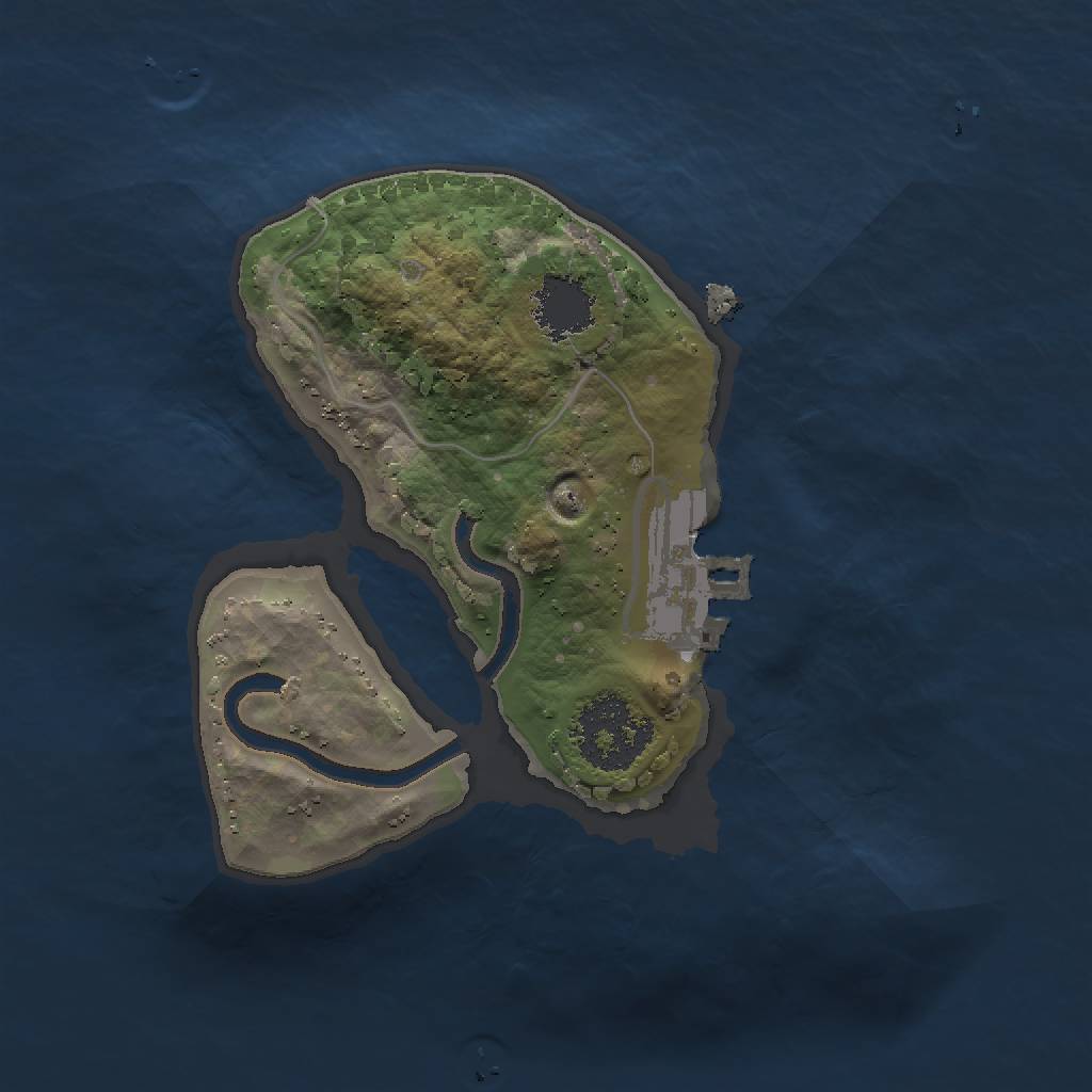 Rust Map: Procedural Map, Size: 1500, Seed: 1194205080, 5 Monuments