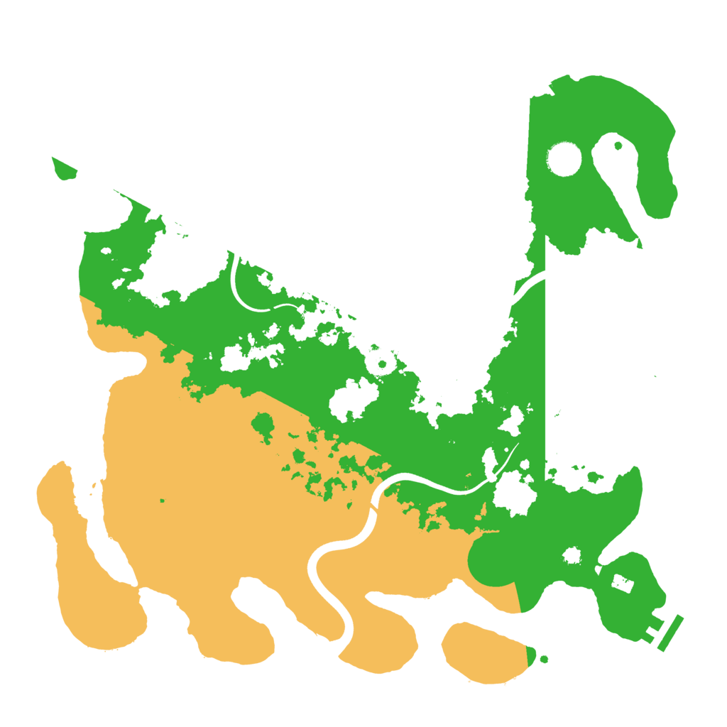 Biome Rust Map: Procedural Map, Size: 3700, Seed: 1751498411