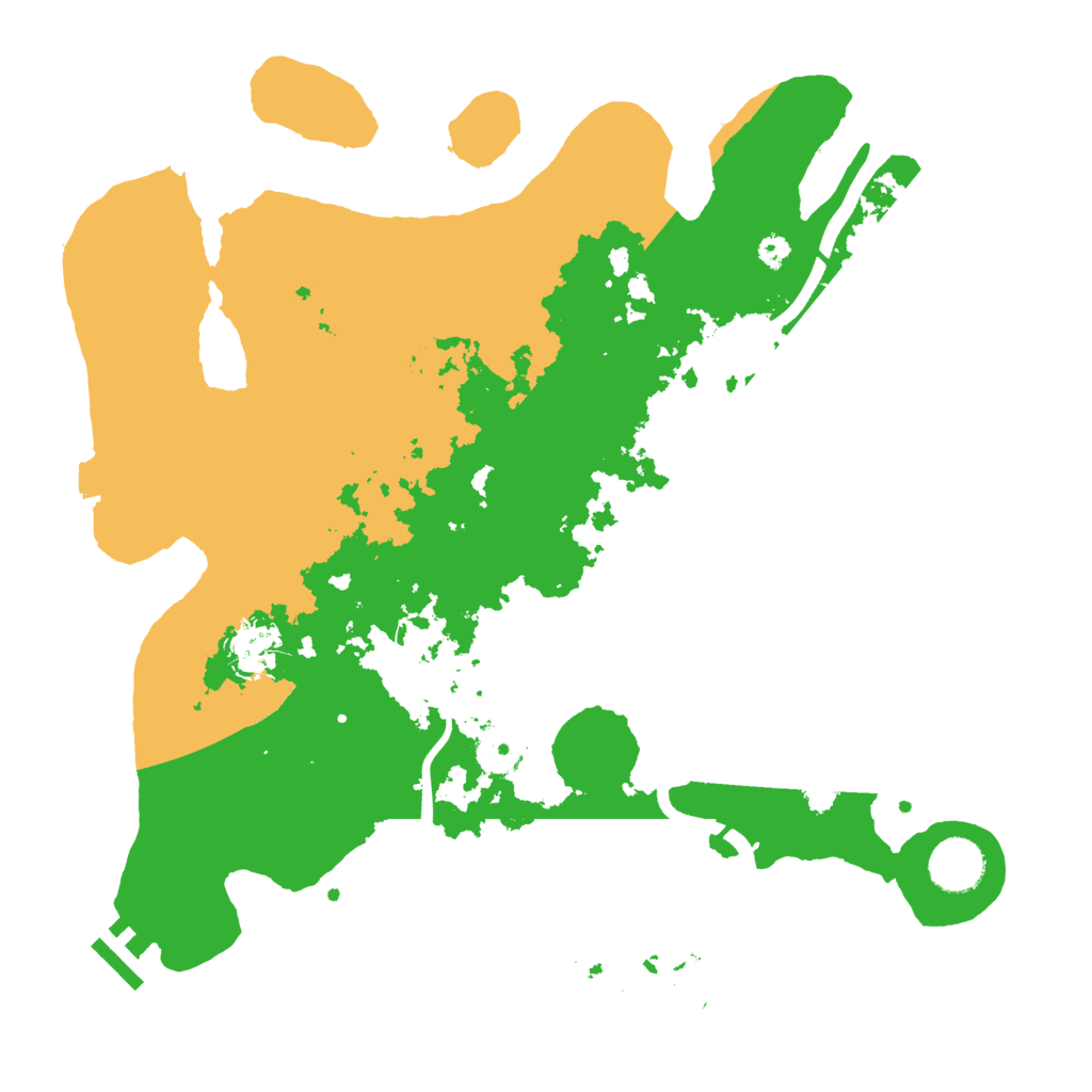 Biome Rust Map: Procedural Map, Size: 3500, Seed: 2000571395