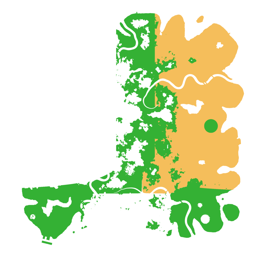 Biome Rust Map: Procedural Map, Size: 5000, Seed: 19409049