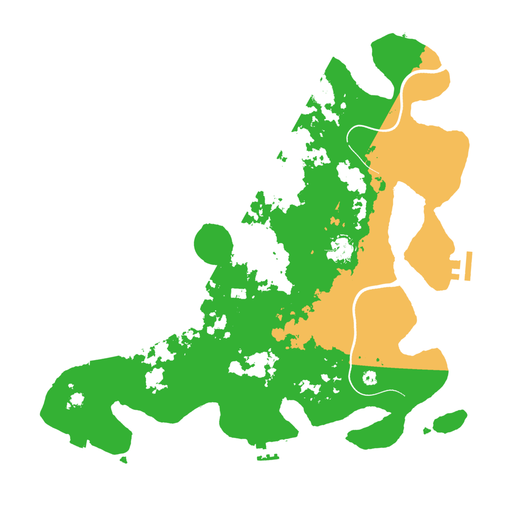 Biome Rust Map: Procedural Map, Size: 3500, Seed: 289036726