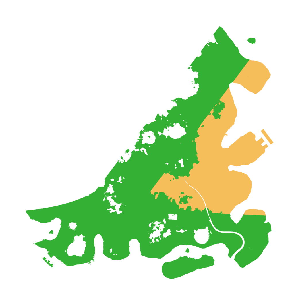 Biome Rust Map: Procedural Map, Size: 3500, Seed: 107721424