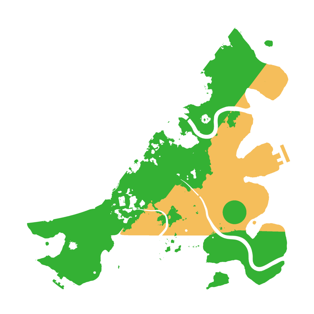 Biome Rust Map: Procedural Map, Size: 3500, Seed: 107721424