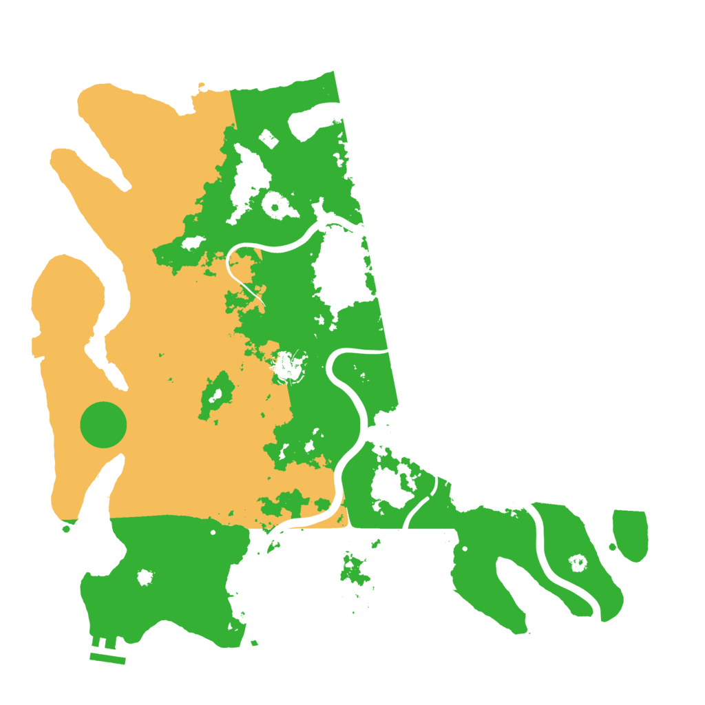 Biome Rust Map: Procedural Map, Size: 3999, Seed: 187