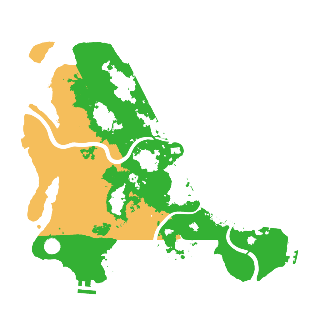 Biome Rust Map: Procedural Map, Size: 3500, Seed: 976665411