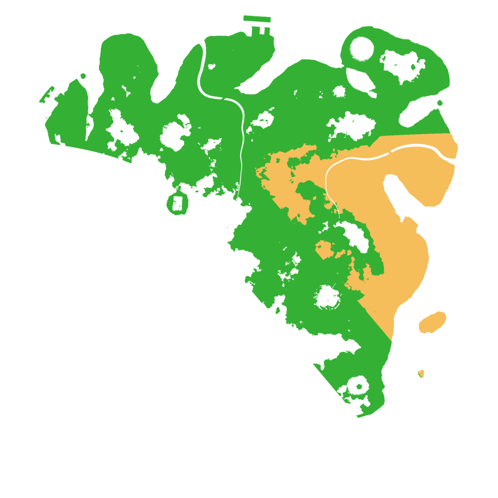 Biome Rust Map: Procedural Map, Size: 3700, Seed: 471505498