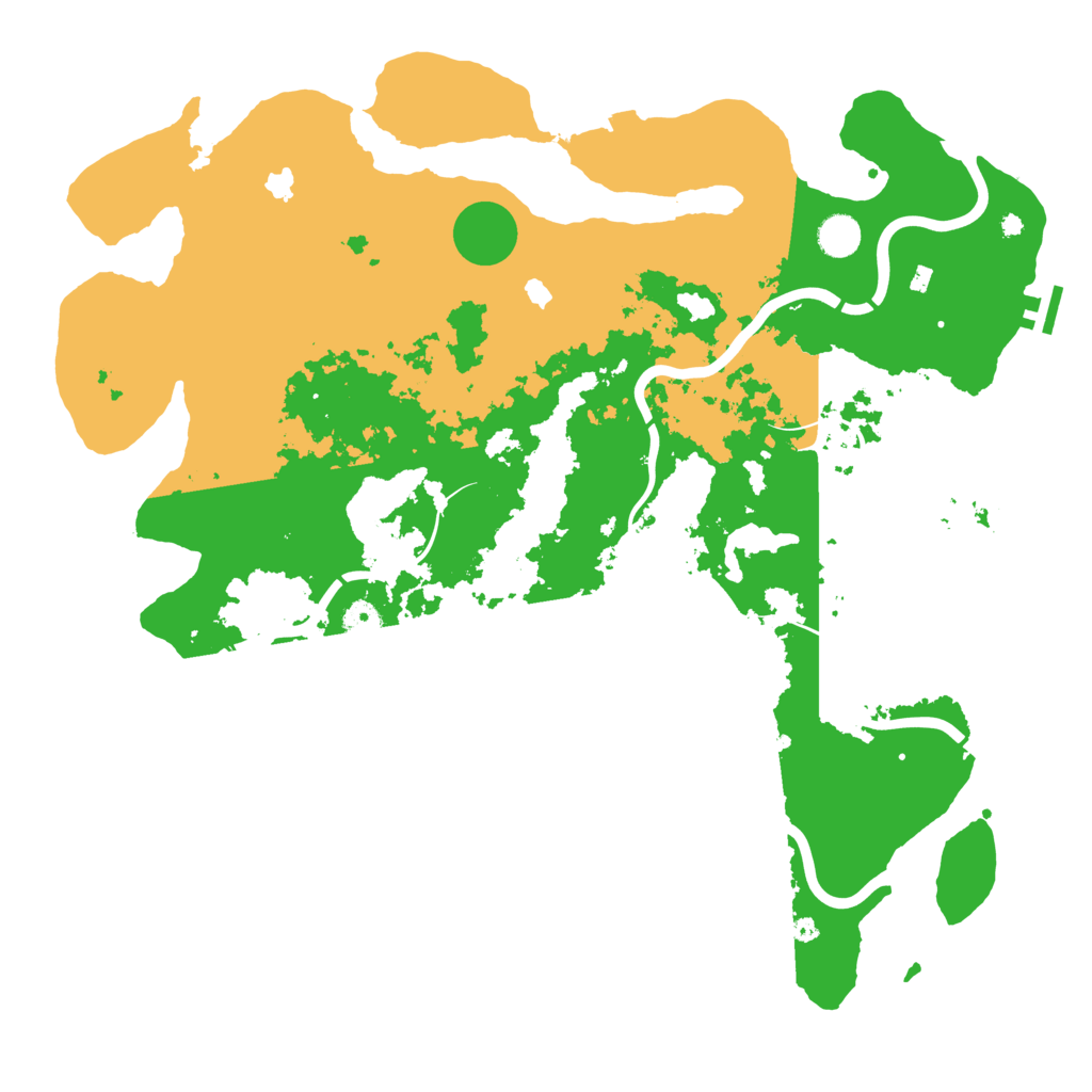 Biome Rust Map: Procedural Map, Size: 4500, Seed: 1316494068