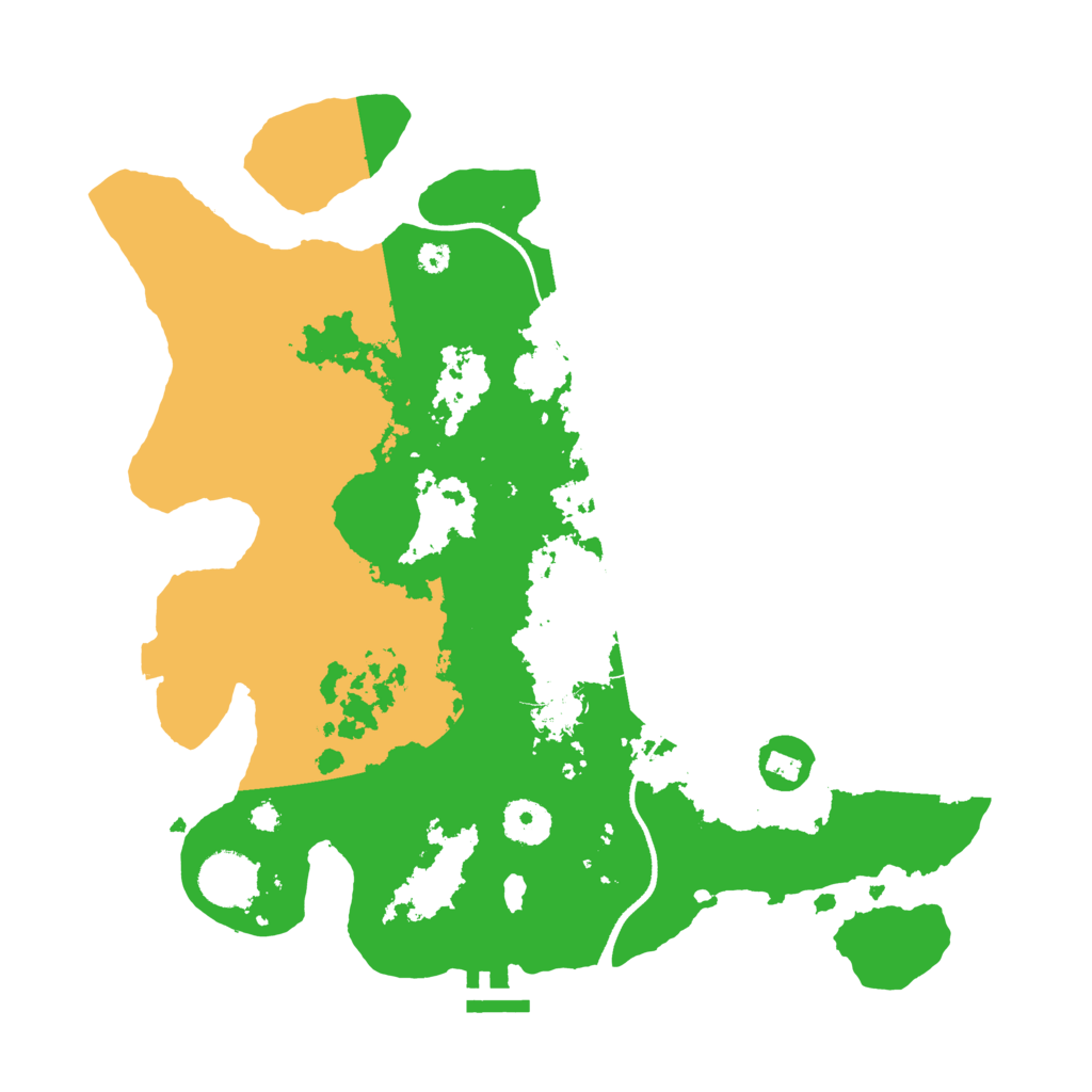 Biome Rust Map: Procedural Map, Size: 3500, Seed: 18748344