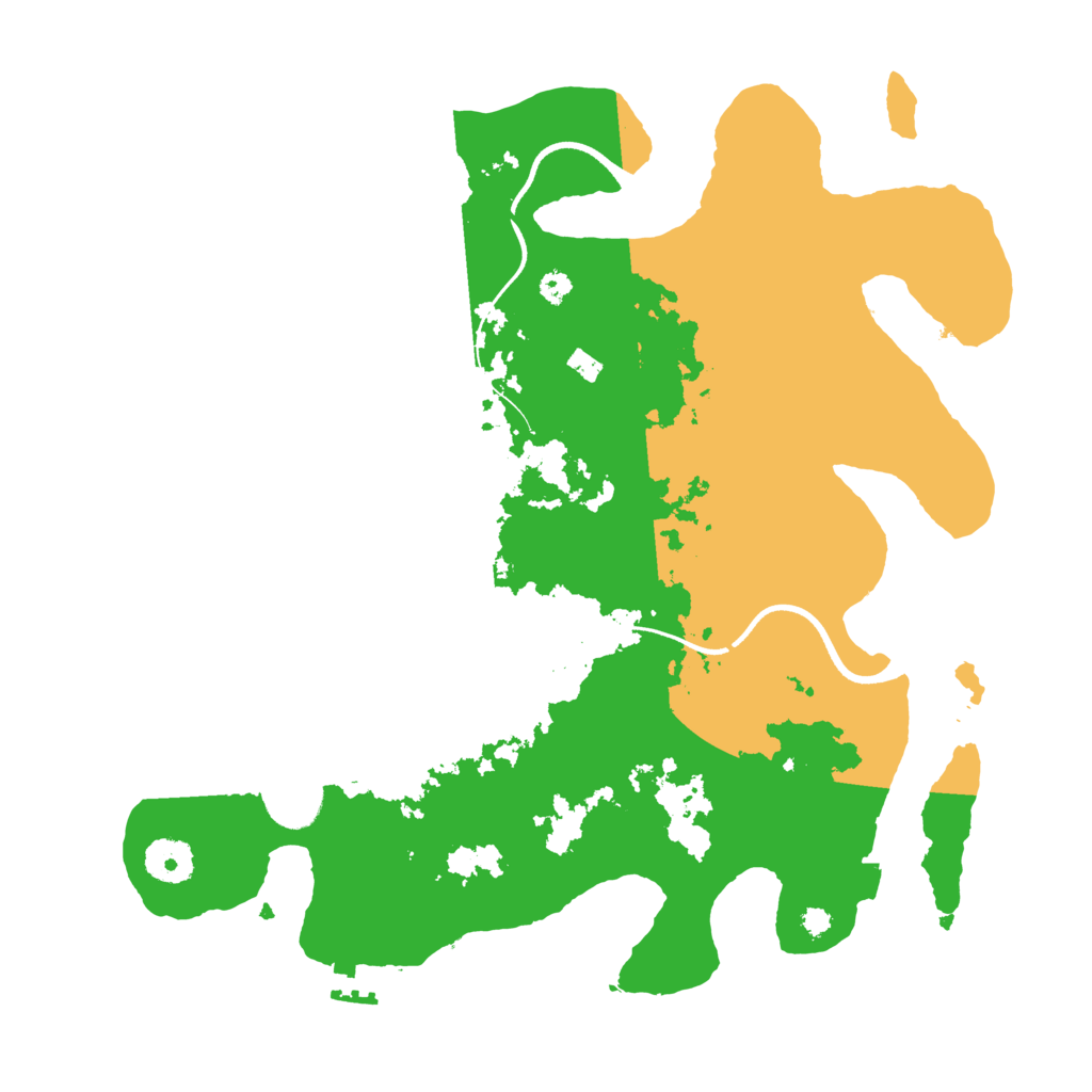 Biome Rust Map: Procedural Map, Size: 3500, Seed: 20210916