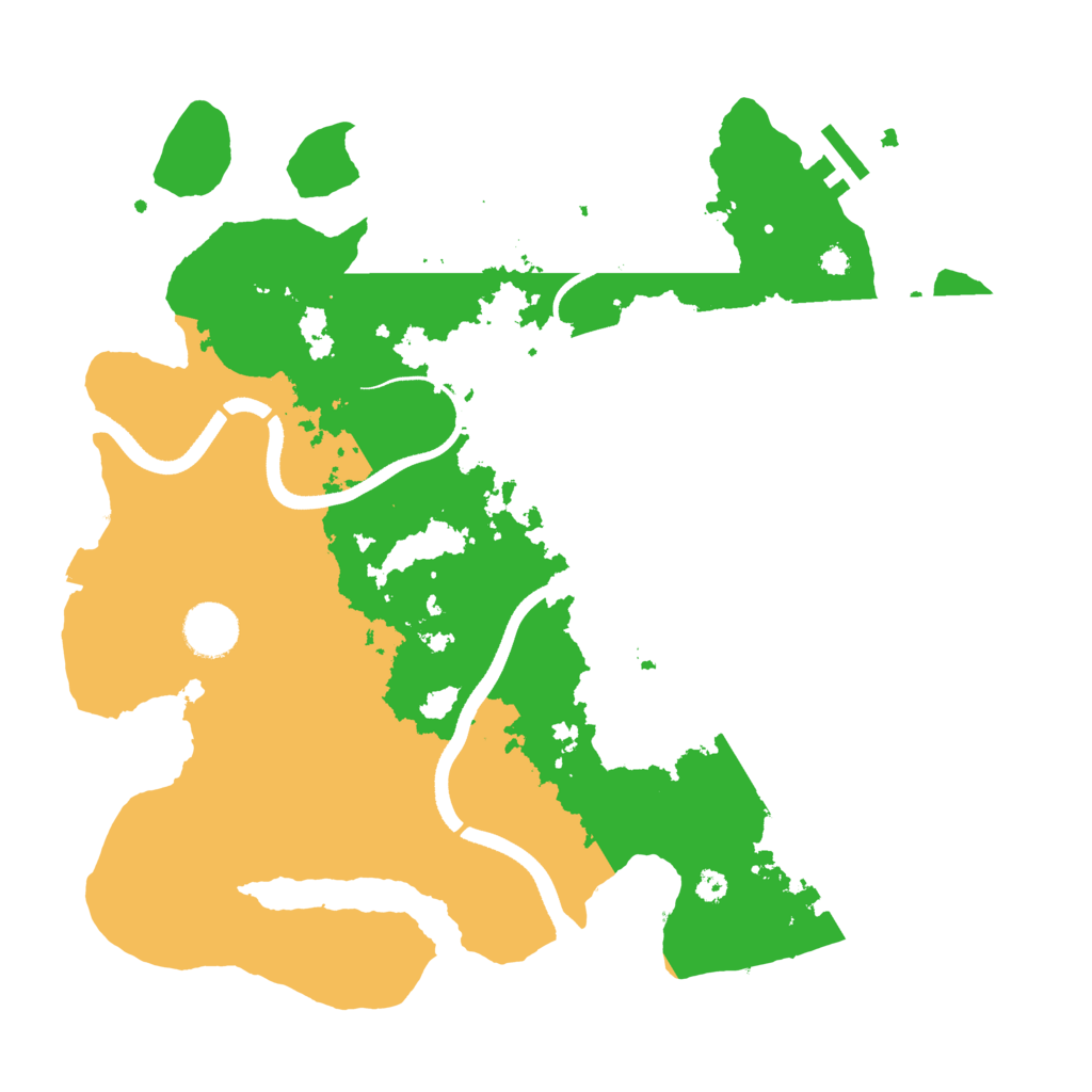 Biome Rust Map: Procedural Map, Size: 3500, Seed: 91547746