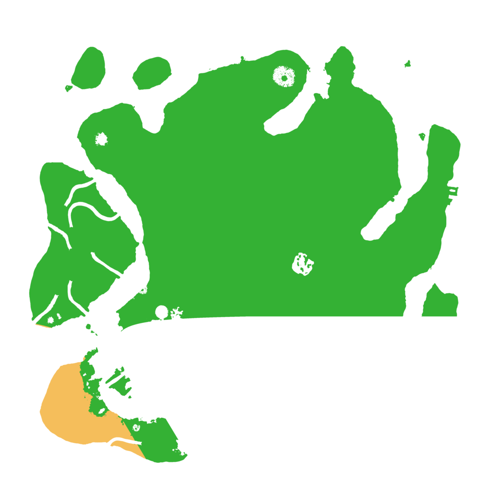 Biome Rust Map: Procedural Map, Size: 3500, Seed: 91547746