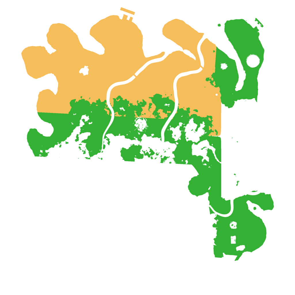 Biome Rust Map: Procedural Map, Size: 4000, Seed: 4184516