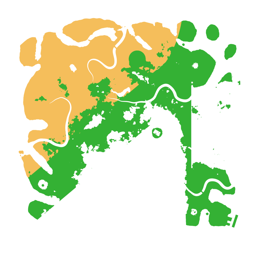 Biome Rust Map: Procedural Map, Size: 4000, Seed: 13225