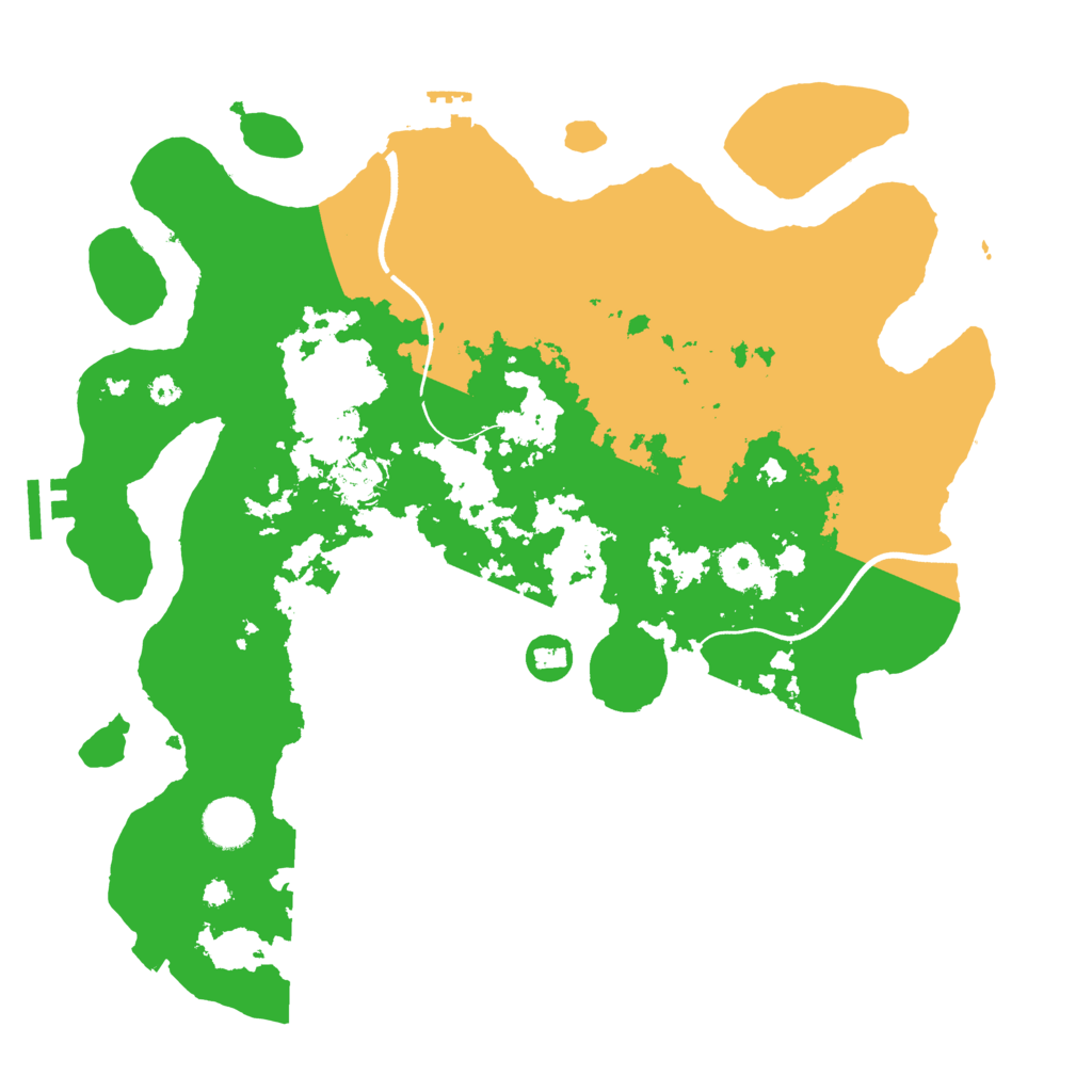 Biome Rust Map: Procedural Map, Size: 3700, Seed: 642704936