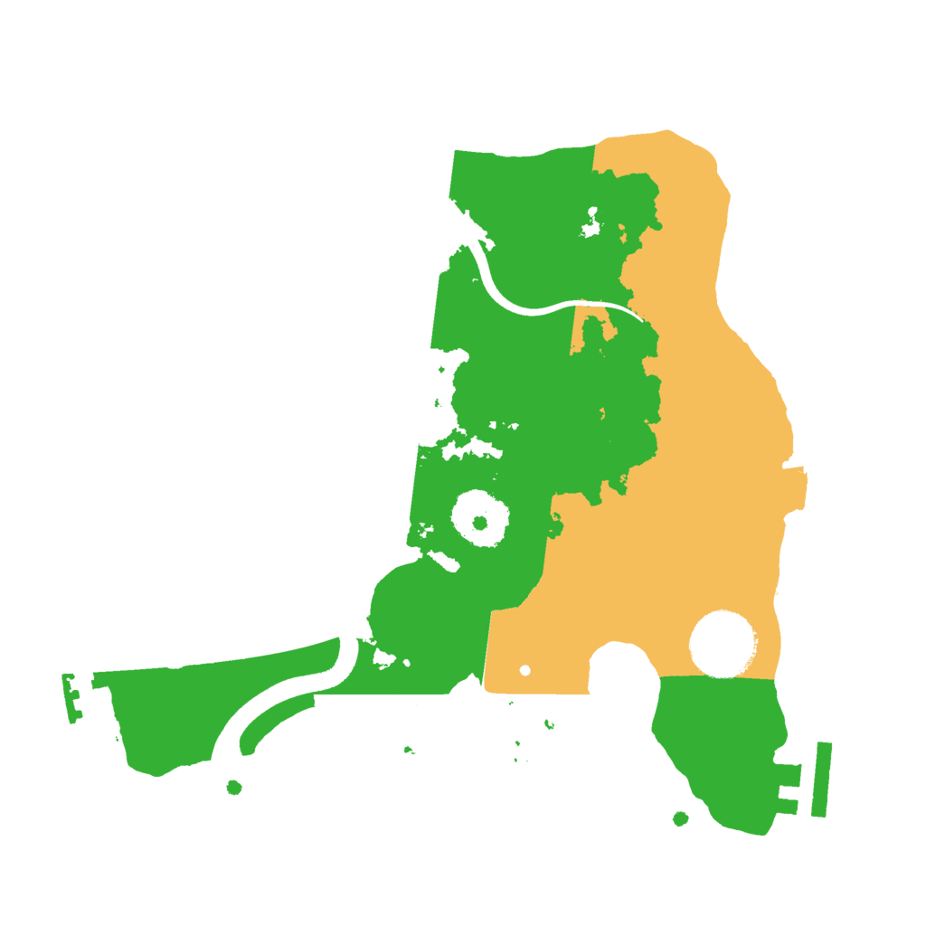 Biome Rust Map: Procedural Map, Size: 2500, Seed: 15398