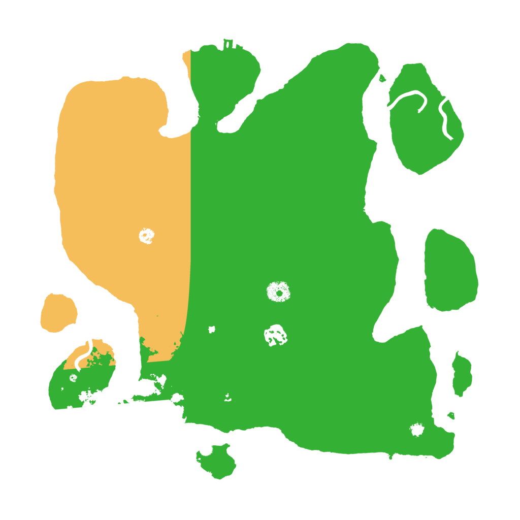 Biome Rust Map: Procedural Map, Size: 3500, Seed: 1514619