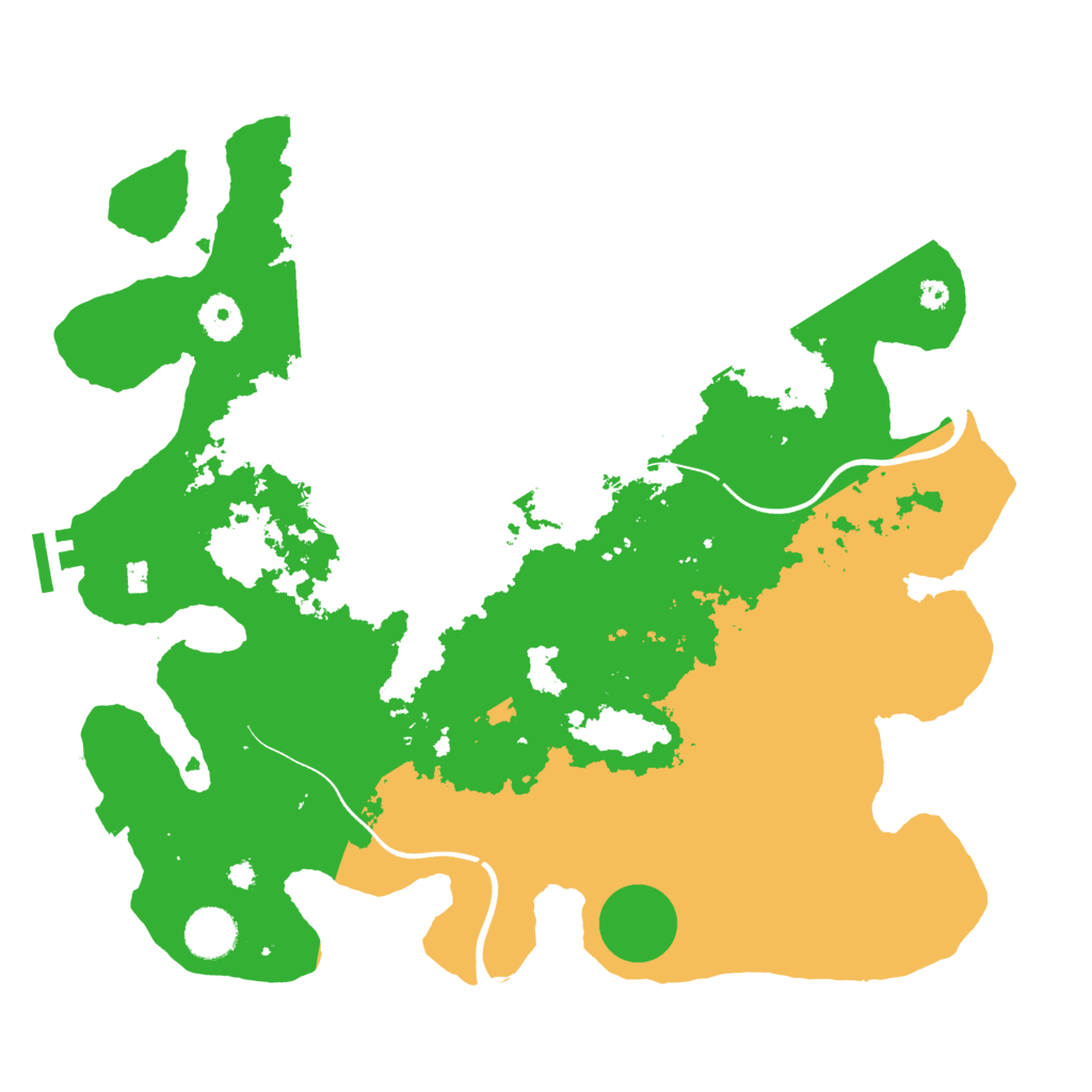 Biome Rust Map: Procedural Map, Size: 3700, Seed: 1268329519
