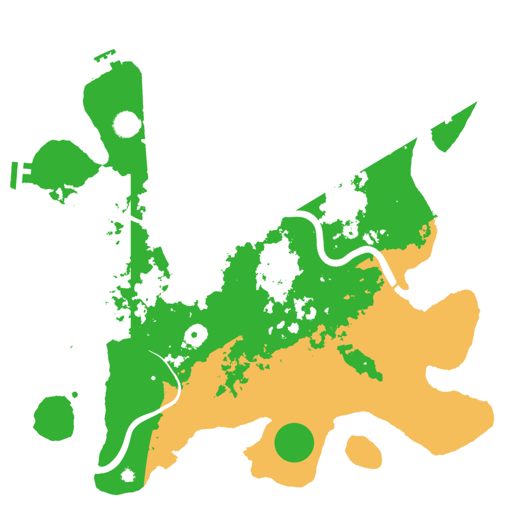 Biome Rust Map: Procedural Map, Size: 3500, Seed: 13543